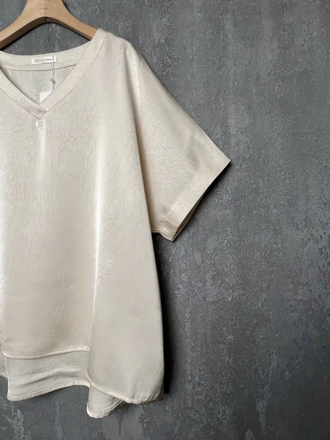 Блуза с v-вырезом ЭттоПлюс 1003 Размеры 50-58 фото 12