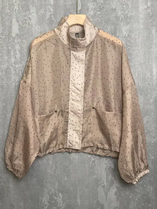 Ветровка-пыльник в горох 6703 Размер 50-58 фото 32