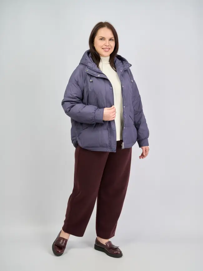 Пуховая куртка ЭттоПлюс 2553 Размер 48-54 фото 80