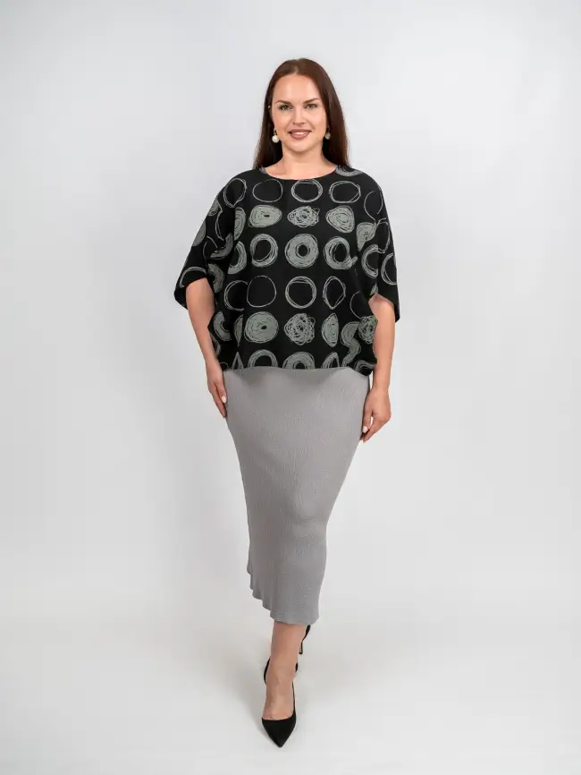 Юбка облегченная трикотажная ЭттоПлюс 2136 Размер 50-58 фото 89