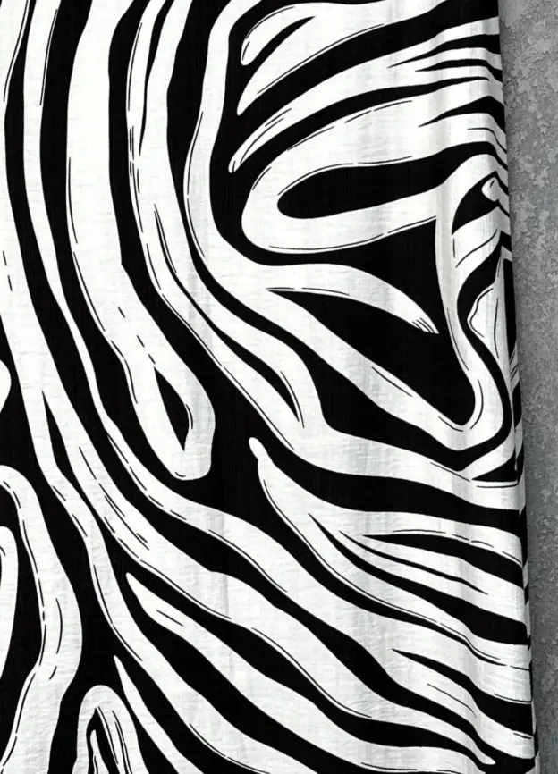 Сарафан в полоску черно-белый ЭттоПлюс 027-3 размер 52- 56 фото 19