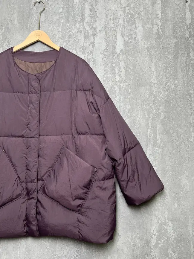 Пуховик женский с шарфом 8358 Размер 50-58 фото 110