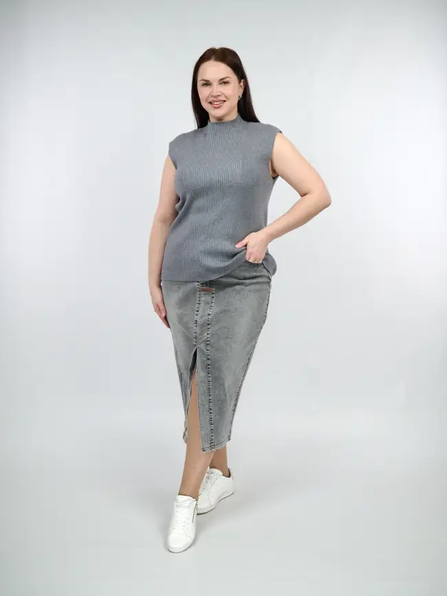 Юбка джинсовая 2331-B Турция фото 3