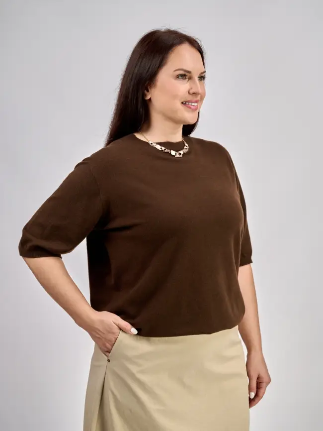 Джемпер 20242 ЭттоПлюс Размер 50-58 фото 33