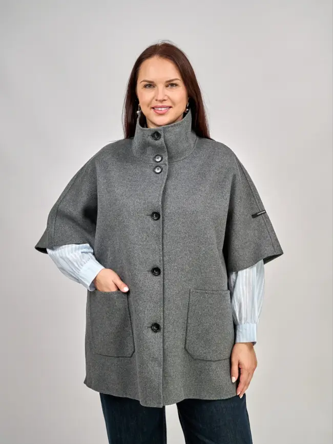 Пальто шерсть 0718 Размер 50-58 фото 30