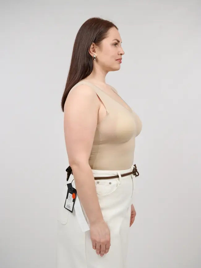 Топ-майка с чашками 1551 Размер 46-54 фото 34