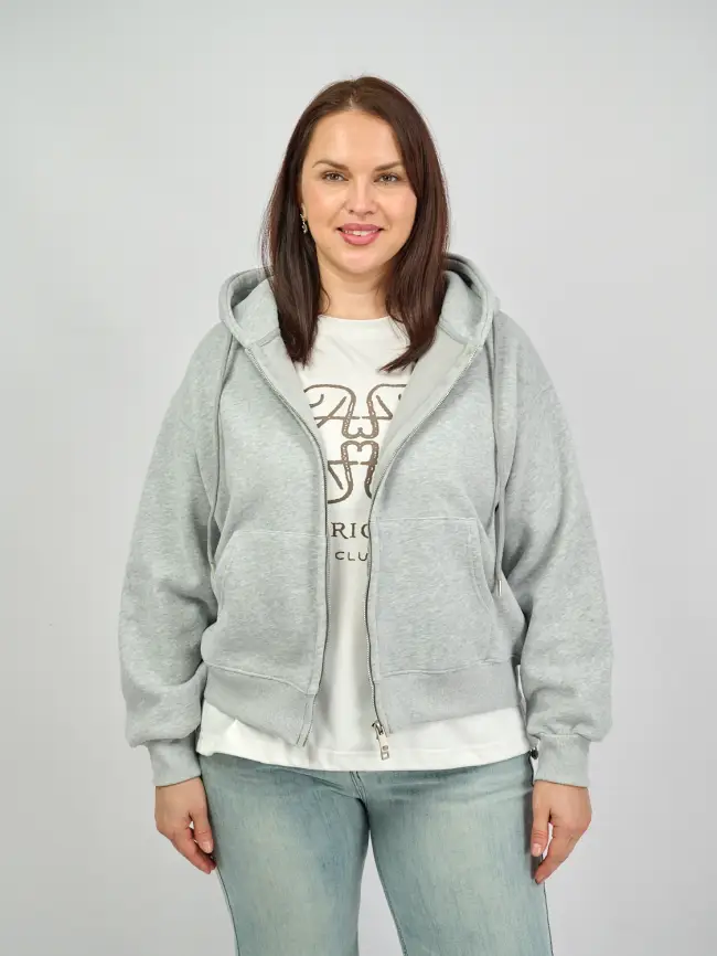 Худи зип утепленное 10 Размер 46-54 фото 54