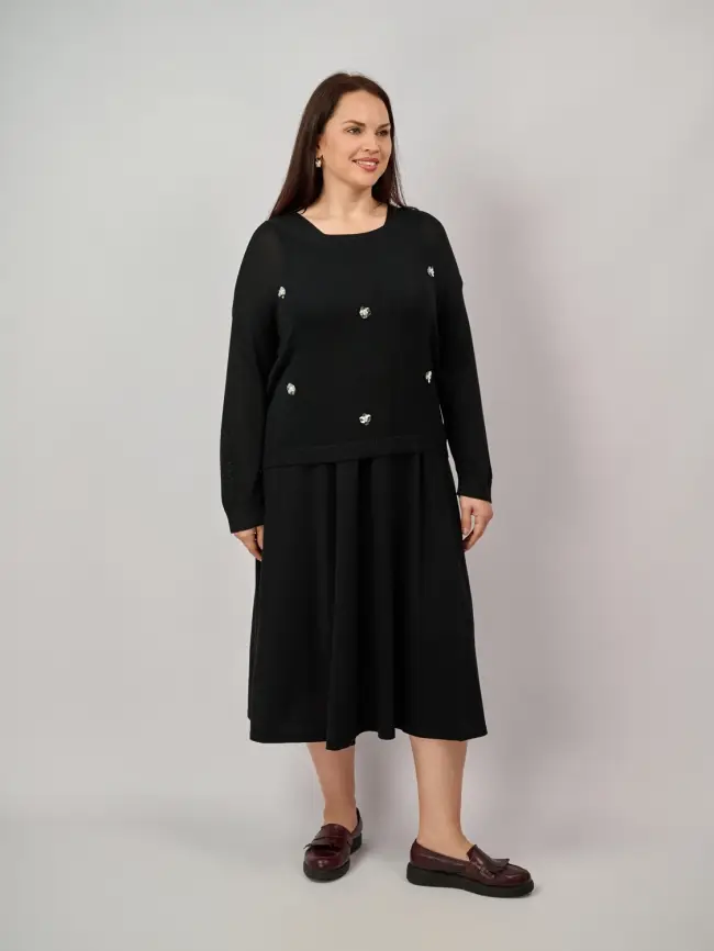 Платье с накидкой 23338 Размер 50-58 фото 7