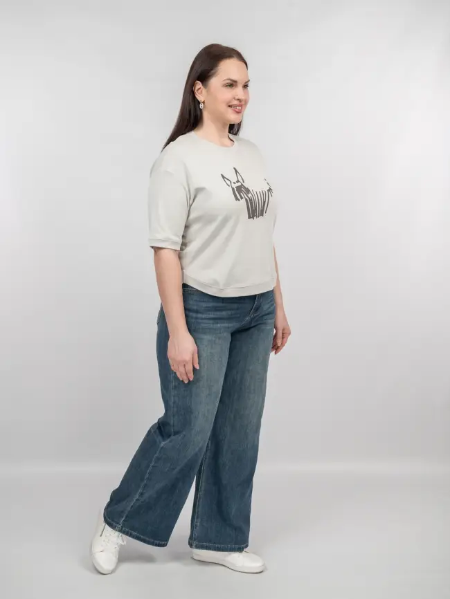 Футболка с принтом 95141 Размер 50-54 фото 53