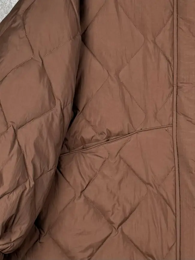 Стеганая куртка с капюшоном 8815 Размер 48-54 фото 13