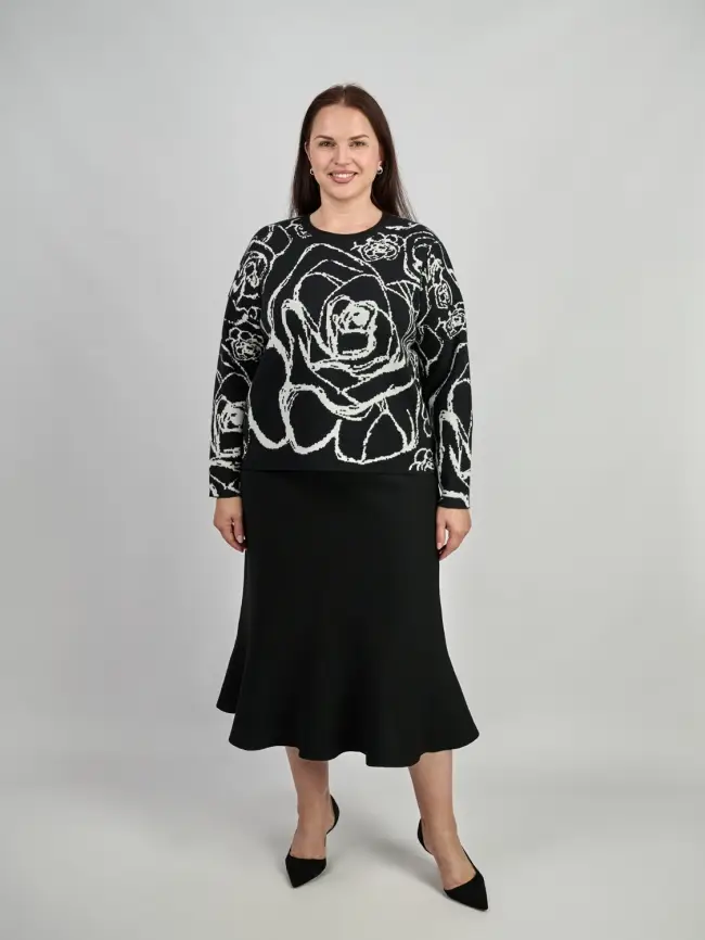 Свитер с круглым горлом ЭттоПлюс 777 Размер 52-58 фото 2