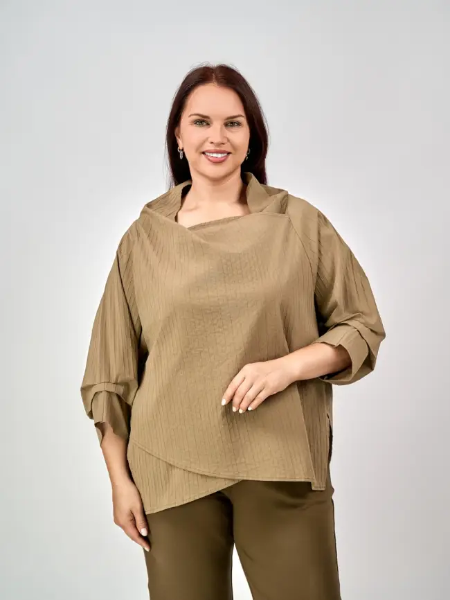 Блуза 33491 ЭттоПлюс Размер 50-58 фото 15