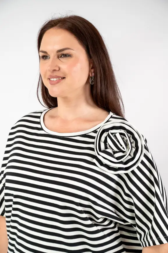 Футболка полоска ЭттоПлюс 33415 Размеры 50-58 фото 56