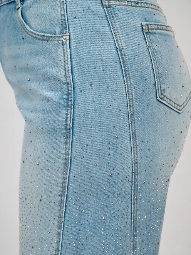 Джинсы в стразах 6788 Размеры 52-58 фото 30