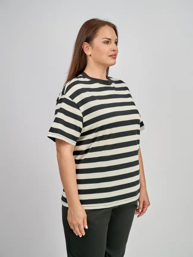 Футболка в полоску 25999 Размер 50-58 фото 3