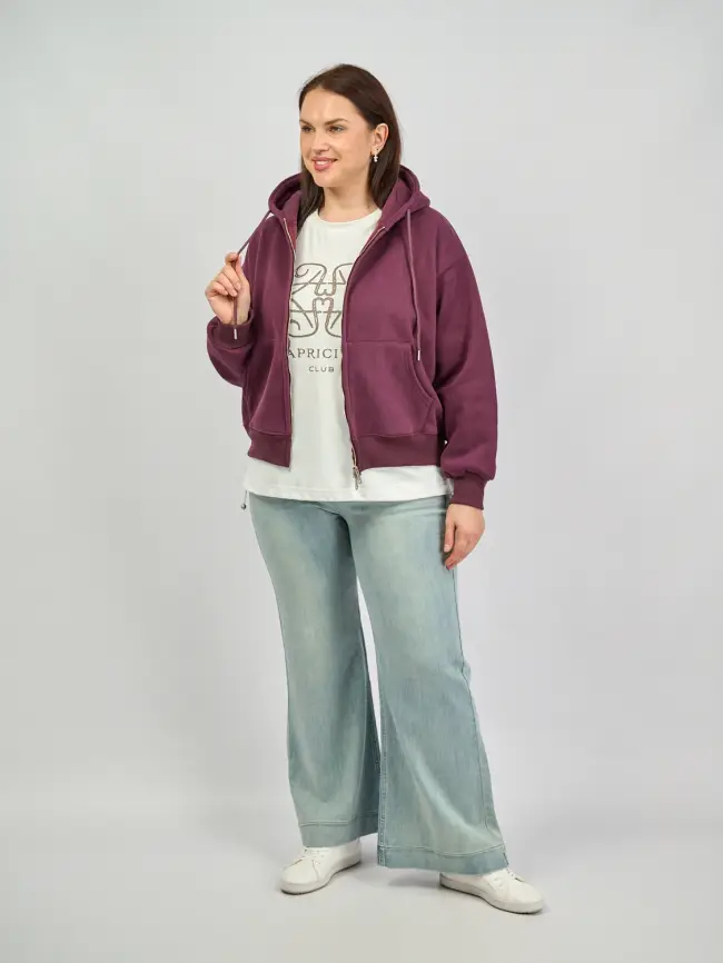 Худи зип утепленное 10 Размер 46-54 фото 40