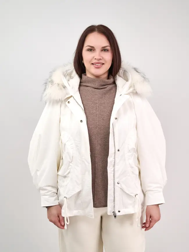 Пуховая куртка "Снежок" 8998 Размер 48-54 фото 2