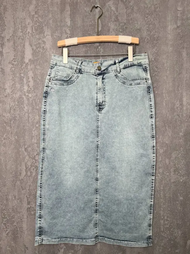 Юбка джинсовая 2335 Турция (54) фото 2