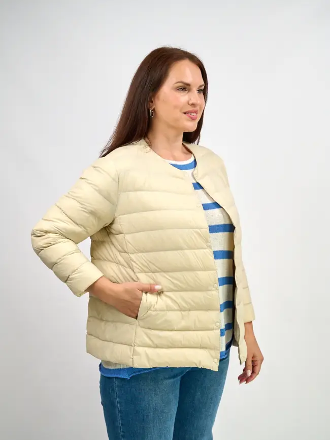 Легкая пуховая куртка 8802 Размер 46-56 фото 78