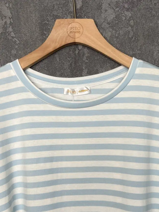 Футболка в полоску ЭттоПлюс 010-1 Размер 50-58 фото 9