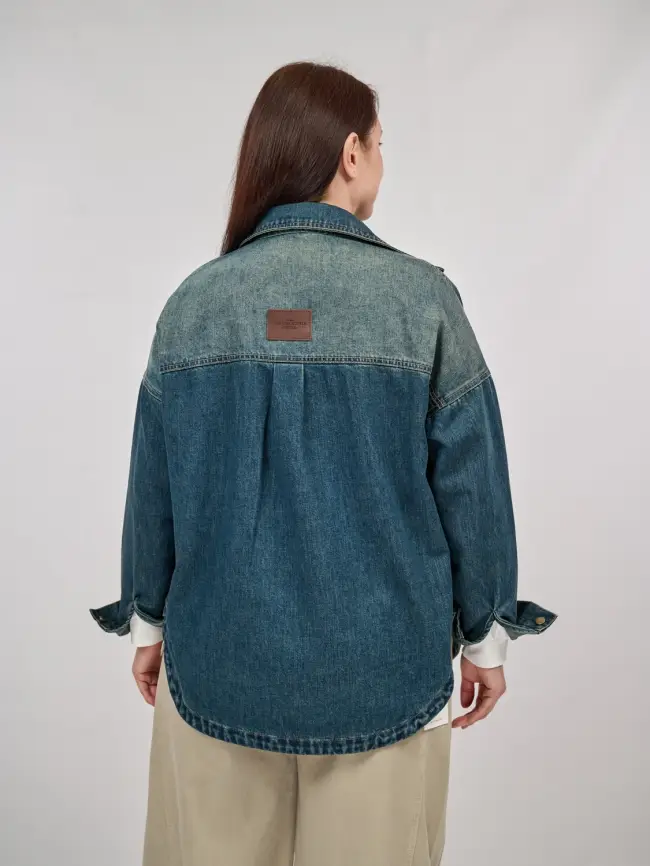 Куртка джинсовая 65227 Размер 48-56 фото 24