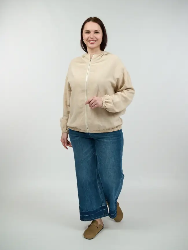 Бомбер лен 25016 фото 6