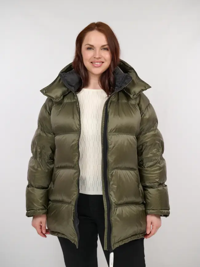 Пуховик зимний 9903 удлиненный Размер 50-60 фото 65