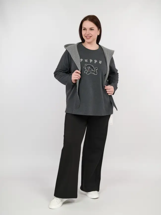 Палаццо "Демисезонные"9751 Размер 50-58 фото 5