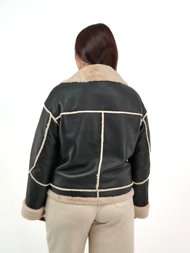 Дубленка авиатор 12105 Размер 46-54 фото 6