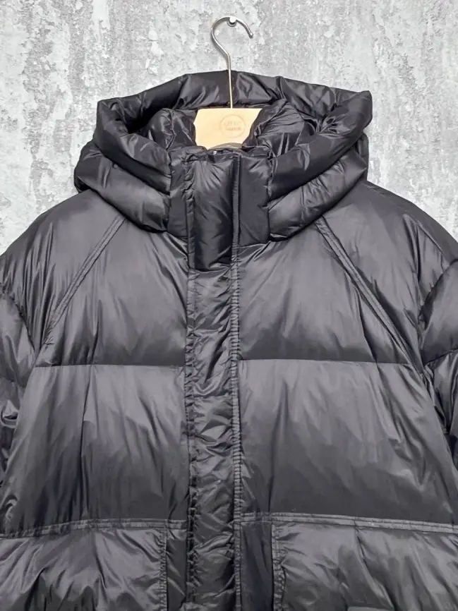 Пуховое пальто с кожаной вставкой 03741 Размер 48-54 фото 16