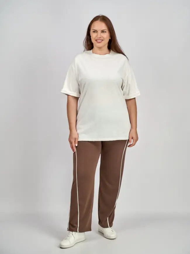 Брюки с лампасами 82677 Батал ЭТТО ПЛЮС фото 1