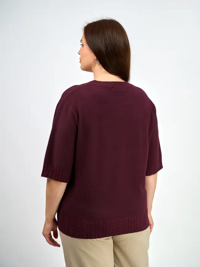 Джемпер облегченный ЭттоПлюс 25414 Размер 48-54 фото 67