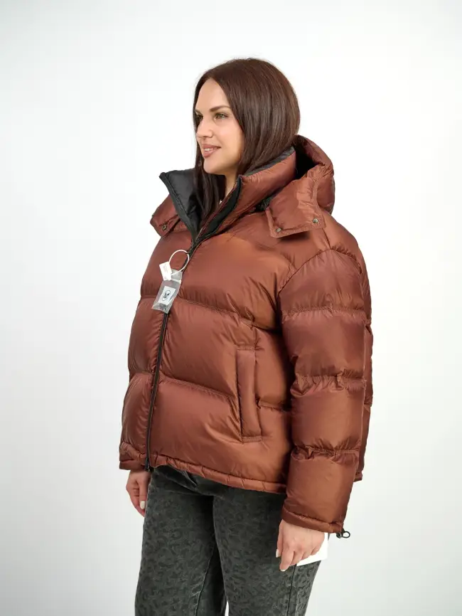 Пуховик зимний короткий 9903 Размер 50-58 фото 28