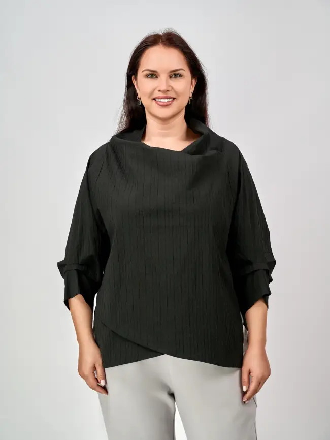 Блуза 33491 ЭттоПлюс Размер 50-58 фото 2