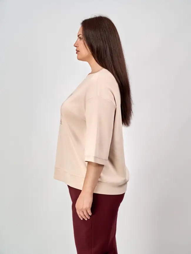 Лонгслив с принтом 95048 Размер 54-58 фото 10