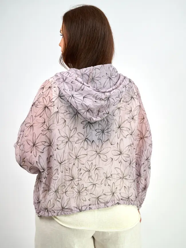 Ветровка-пыльник на молнии 9182 Размер 50-58 фото 6