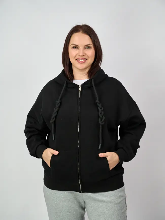 Худи зип оверсайз 505 Размер 50-58 фото 2