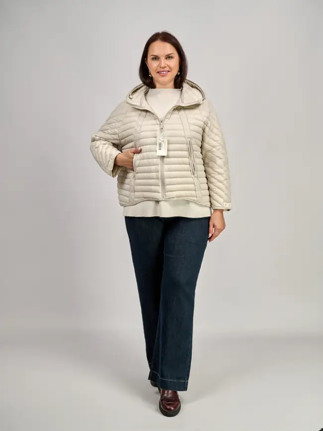 Куртка пуховая легкая 8184 Размер 48-58 фото 34