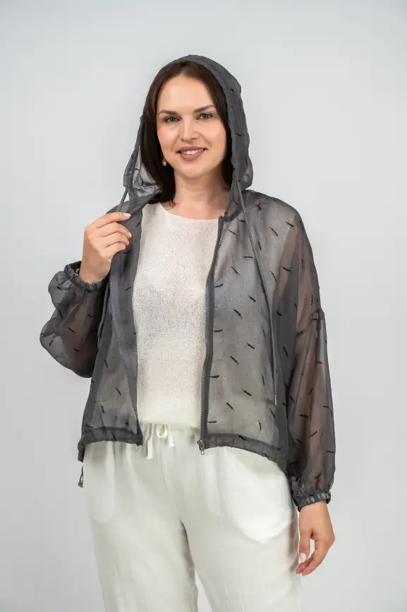 Ветровка-пыльник с принтом 6717 фото 3