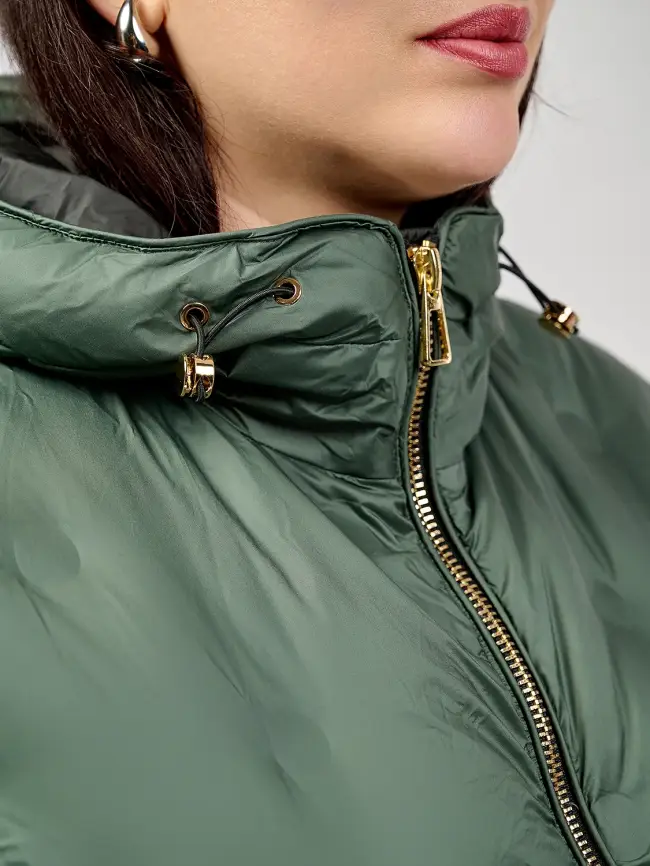 Куртка с трикотажным рукавом 6560 Размер 48-54 фото 4