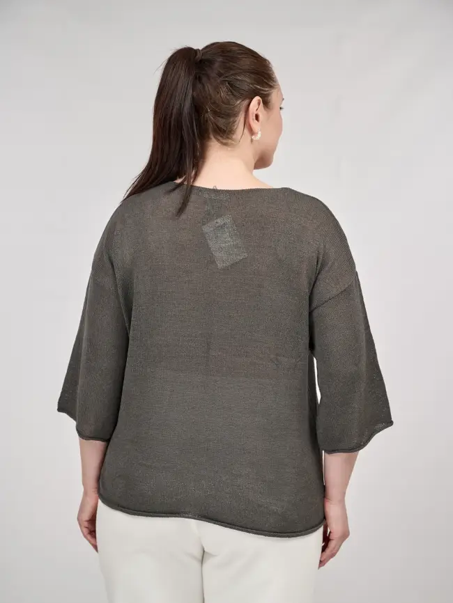 Джемпер облегченный ЭттоПлюс 25107-1 Размер 50-58. фото 154