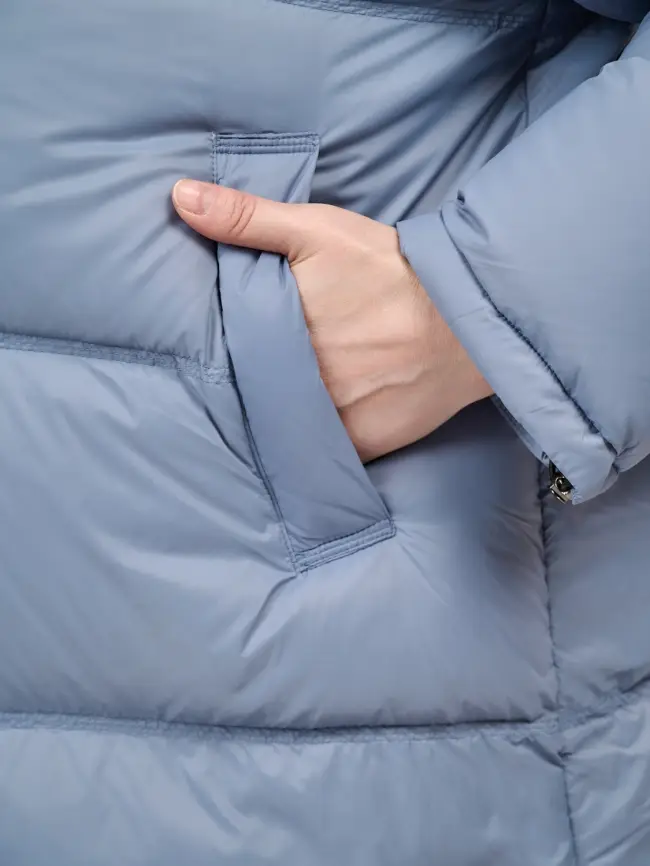 Пуховик зимний 9906 удлиненный Размер 50-60 фото 9