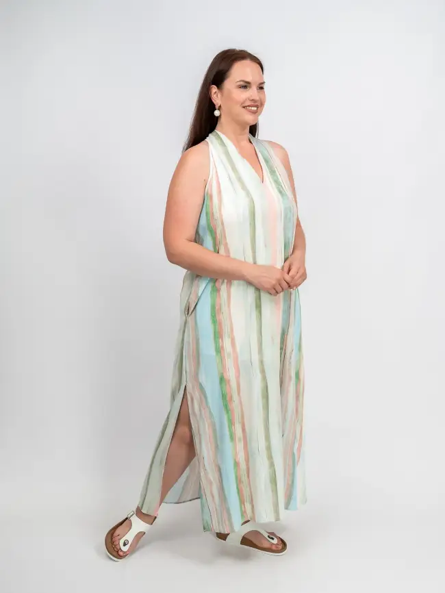 Сарафан в полоску Этто Плюс  0027-1 размер 52- 56 фото 5