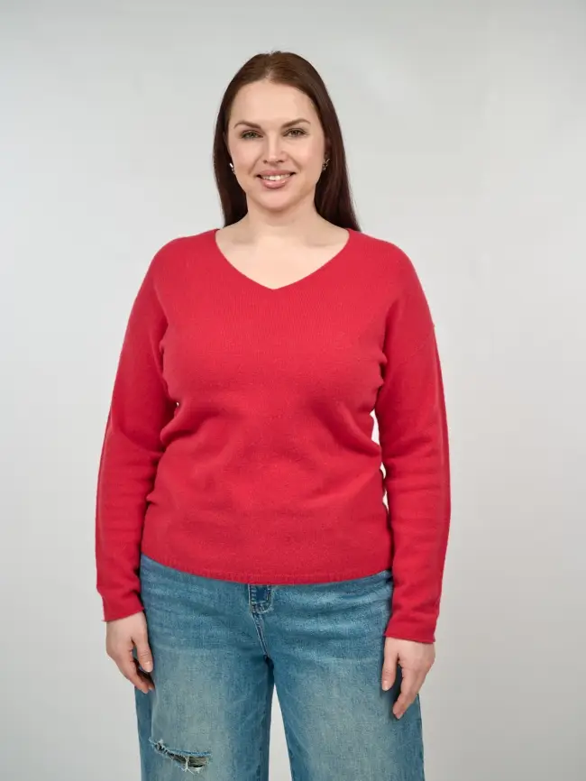 Джемпер шерсть,кашемир 25678 Размер 48-56 фото 1