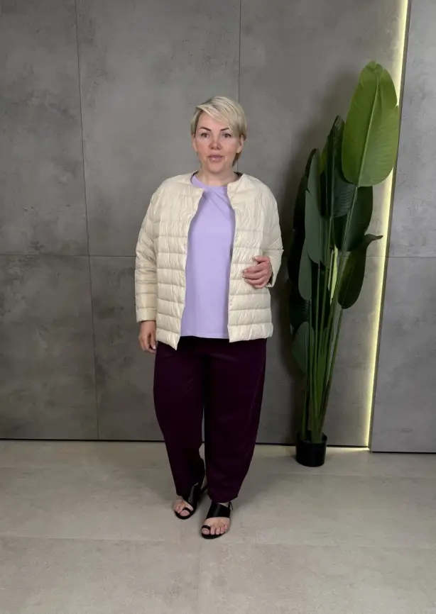 Легкая пуховая куртка 8802 Размер 46-56 фото 159