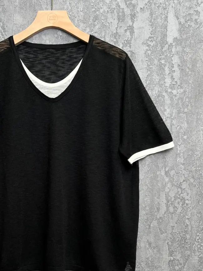 Джемпер короткий рукав 23066 размер 50- 58 фото 16