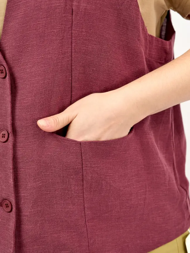 Удлиненный жилет 25018 Размер 50-58 фото 52