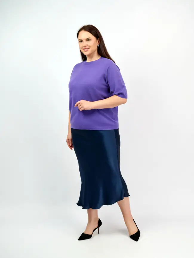 Юбка атлас 9298-1 Размер 48-56 фото 60