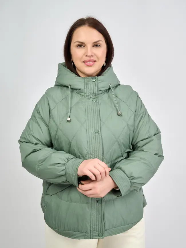 Пуховая куртка ЭттоПлюс 2553 Размер 48-54 фото 60