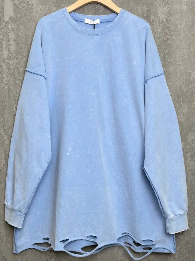 Лонгслив рваный 9938 Размер 50-56 фото 10